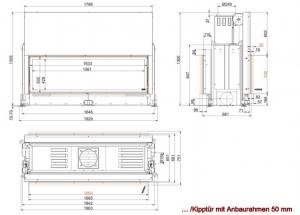 Architektur-Kamin Tunnel 53/166 lifting/tilting door